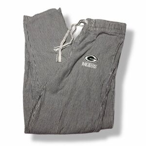 Green Bay Packers Lounge Pajama Pants Reebok NFL Team Apparel Striped Size Small